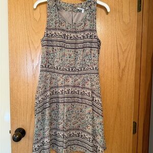 Paisley Floral Print Tank Dress